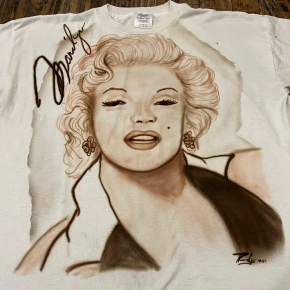 Vintage One of a Kind Airbrush Marilyn Shirt - Picture 4 of 10